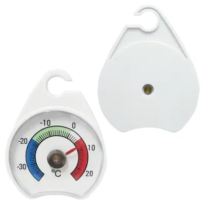 Beli termometer za hladilnik z nerjavečim senzorjem brez baterije