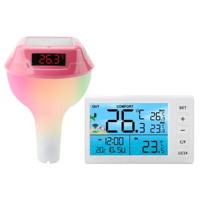 Plavajoči termometer za bazen z LED zaslonom, TS-PL01