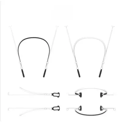 Zamenljivi del - Samsung Galaxy Buds 4 Pro/Buds 4 silikonski trak Black&White