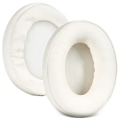 2-pack proteinske usnjene ušesne blazinice z spominsko peno off white
