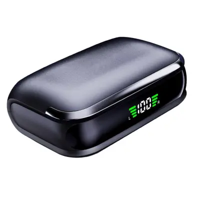 Športne brezžične slušalke z ušesnim trakom, 480mAh, hitro polnjenje Black