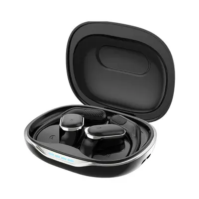 BF8.0 odprte športne Bluetooth slušalke z ušesnim kavlom Black