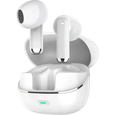 Brezžične Bluetooth slušalke z dvojno ANC+ENC in 230mAh baterijo White