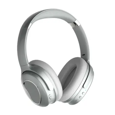 Over-Ear ANC Bluetooth Slušalke z Dual-Feed ANC in Dolgo Igranje Silver