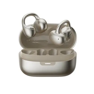 Klipsne Bluetooth slušalke 6.0 z ENC, 11mm titan, 42h baterija Gold