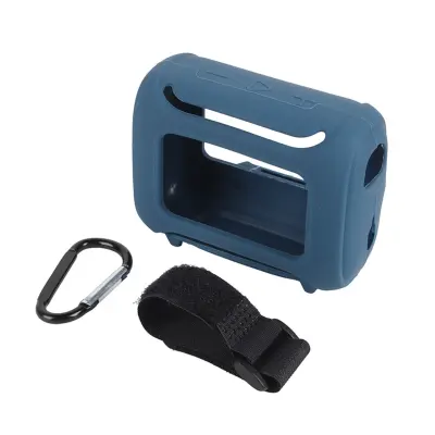 Silikonski ovitek za JBL GO5 – odporen proti padcem, z vrvico NavyBlue