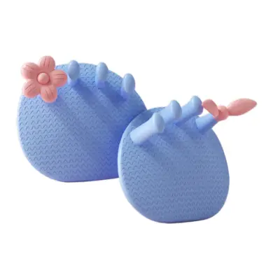 Trener loka stopala 2 kos - TPE 30° polmesec, protizdrsno Blue