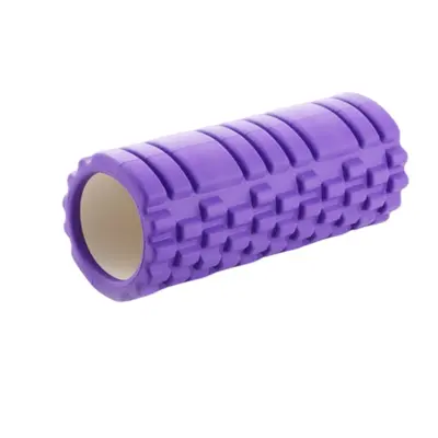 EVA mrežasti valj za jogo – trdo jedro EVA+PVC, nosilnost 200kg Purple