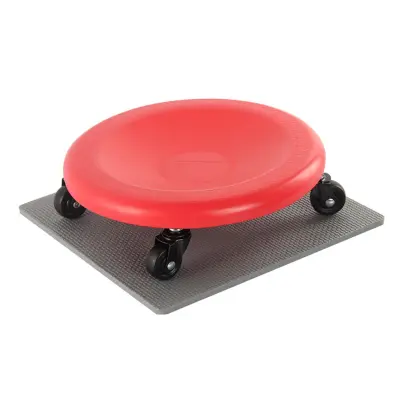 Omnidirekcijski štirikolesni ab roller z gladkimi ležaji Red