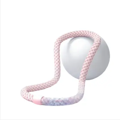 Mehek utežen hula obroč 1,5kg — oblazinjen zložljiv jekleni vložek Pink