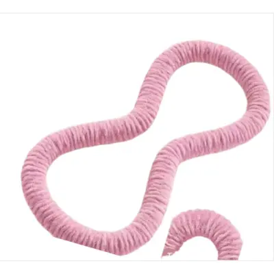 Mehak utežen hula hoop s kovinskim jedrom, 2,5kg, zložljiv Pink