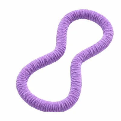 Mehak utežen hula hoop s kovinskim jedrom, 2,5kg, zložljiv Purple