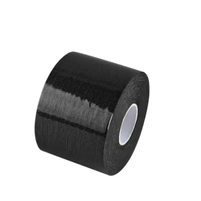 Elastični netkani trak za dvig prsi - nevidna podpora, 1 zvitek Black