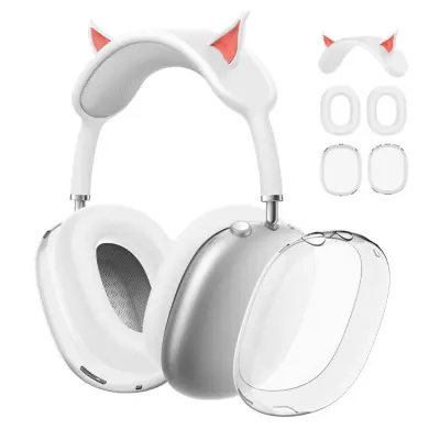 Komplet silikonsko-TPU zaščitnih prevlek za AirPods Max 3-delni White