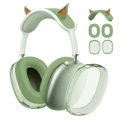 Komplet silikonsko-TPU zaščitnih prevlek za AirPods Max 3-delni Green