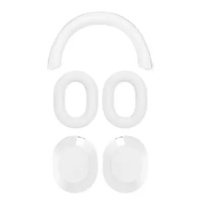 Silikonski 3-delni zaščitni komplet za slušalke, primeren za Sony WH-1000XM6 White