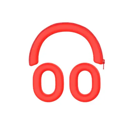 Komplet silikonskih prevlek, pralen, protizdrsen, za Sony WH-1000XM5 Red