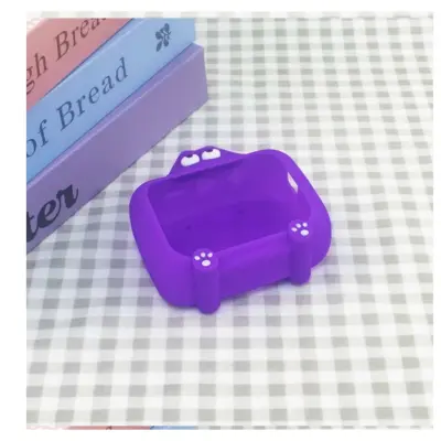 Silikonski ovitek z risanimi očmi za JBL GO 5 zanesljiva zaščita Purple