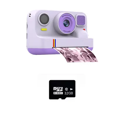 K12Pro Instant barvni fotoaparat s tiskalnikom Bluetooth Purple