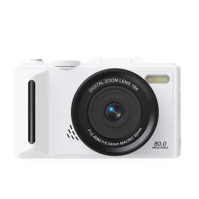 W300 Retro brezzrcalni fotoaparat z 180° zaslonom, 27,5MP White