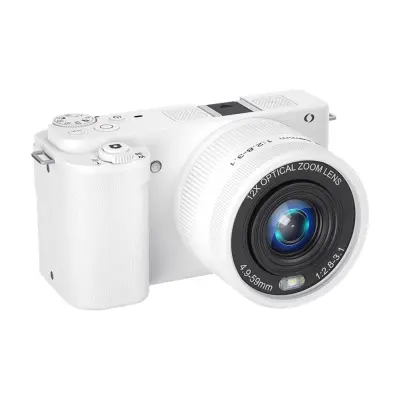 Digitalni fotoaparat 12X optični zoom – 4K video, 64MP, zaslon 270° White