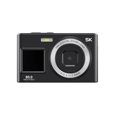 Digitalni fotoaparat C6S z dvema 8-inch zaslonoma, 5K in 80M slikami Black