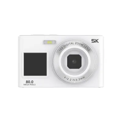 Digitalni fotoaparat C6S z dvema 8-inch zaslonoma, 5K in 80M slikami White