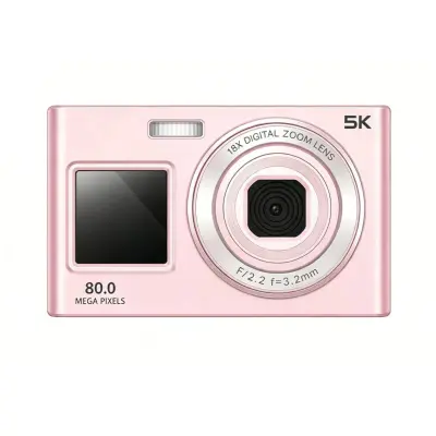 Digitalni fotoaparat C6S z dvema 8-inch zaslonoma, 5K in 80M slikami Pink