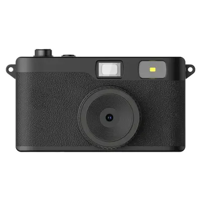 Retro digitalni fotoaparat 13MP z 32G kartico, iskalo in bliskavico Black