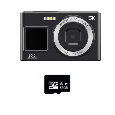 HD dvojna sprednja/zadnja kamera 8-inch zaslon, 5K, 80,000,000-pixel Black