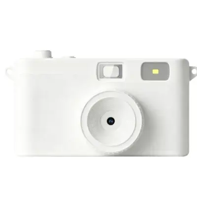 Retro digitalni fotoaparat 13MP z 32G kartico, iskalo in bliskavico White