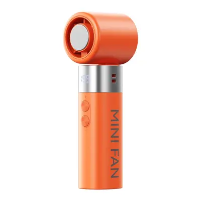 Prenosni ročni ventilator z polprevodniškim hlajenjem in LED zaslonom Orange