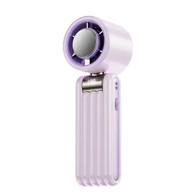 Zložljiv ročni ventilator s 199-stopenjskim polprevodnikom, USB Purple