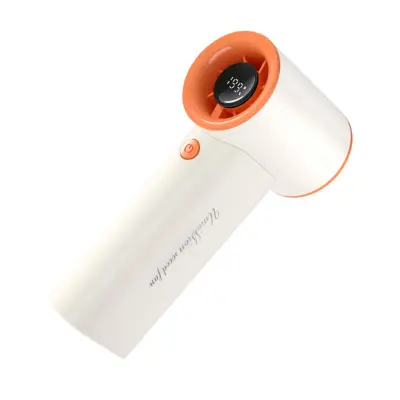 Mini prenosni ventilator 199 stopenj, 20000 RPM, USB-C polnjenje White+Orange