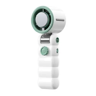 Zložljiv ročni ventilator z ledenim hlajenjem in 199-stopenjskim turbo White+green
