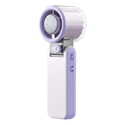 Zložljiv ročni mini ventilator z ledenim hlajenjem, 199 stopenj Purple