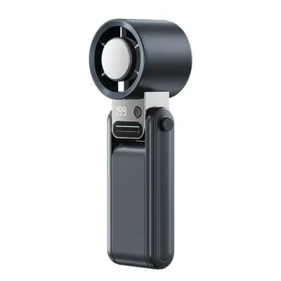 Tri-zložljiv mini ventilator s slide-touch, 199 stopenj, USB Gray