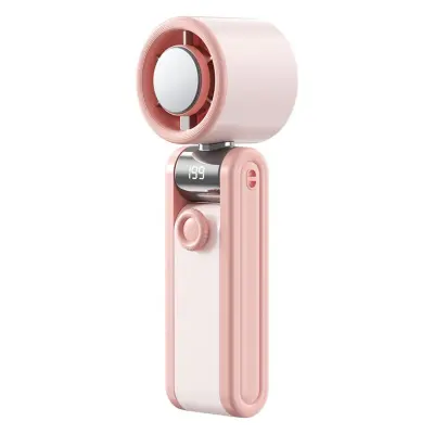 Zložljiv ročni hladilni ventilator s turbinsko hlajenjem Pink
