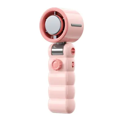 Zložljiv ročni ventilator z ledenim hlajenjem in 199-stopenjskim turbo Pink