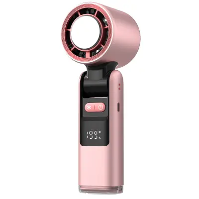 Mini zložljiv ročni ventilator, brezkrtačni motor, 199 stopenj, TYPE-C Pink