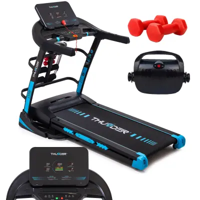 Električna tekalna steza THUNDER® CORE-DS-BLACK – 3,5 KM, 20 km/h, naklon 22 stopenj