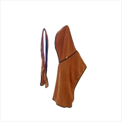 Mikrofiber hitro sušeč ogrinjalo za pse in mačke z pasom Brown M