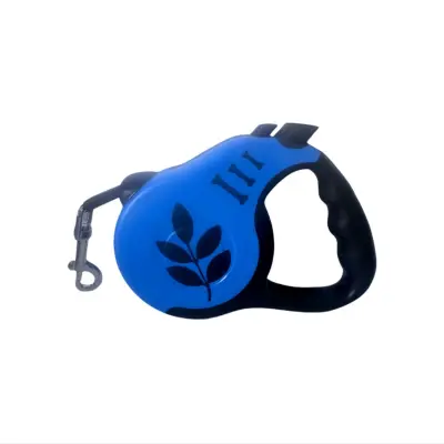 5m samodejni zvit povodec z enim ročajem, ABS+najlon, ergonomski Dark Blue