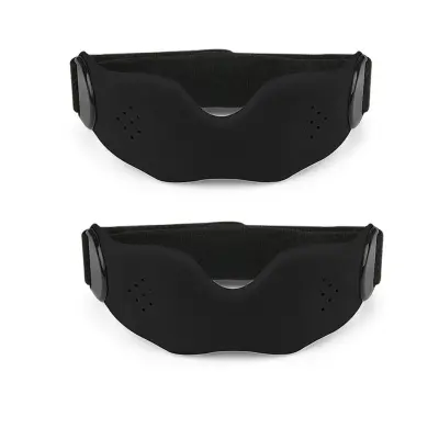 846 patelarski trak (2-pack) – V-podpora silikonski trak za tek Black