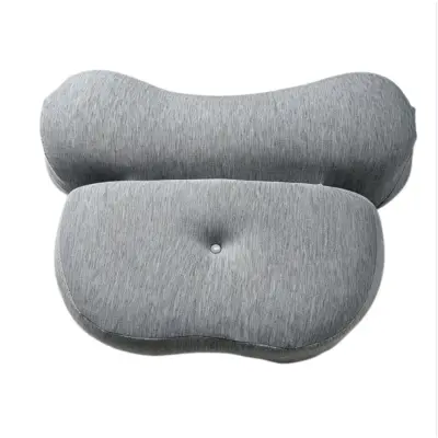 Vratna blazina iz počasne spominske pene, ergonomska podpora Gray