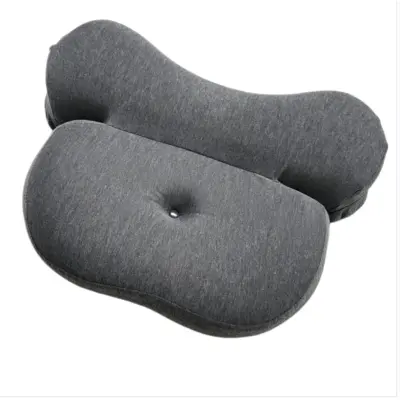 Vratna blazina iz počasne spominske pene, ergonomska podpora DarkGrey