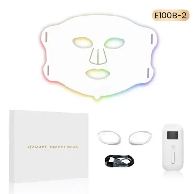 Silikonska LED maska E100B-2 za domačo fototerapijo, Type-C polnjenje