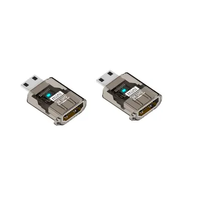 USB-C v HDTV ženski adapter (2 kosa) – 8K@60Hz HDMI 2.1, HDR 12-bit Black