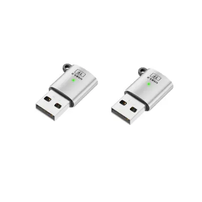USB 3.0 moški na TF (microSD) adapter 2-pack, aluminij+PVC Silver