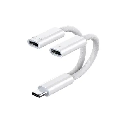 Type-C na C+C adapter - 60W polnjenje in digitalni zvok